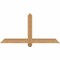 Ekena Millwork Eugene Smooth Timber Gable Bracket, Western Red Cedar, 48"W x 24"H x 3 1/2"D x 3 1/2"F, 12/12 Pitch GBW048X24X0404EUG00SWR - alternate 1
